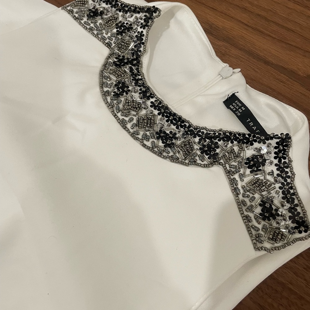 White elegant midi dress